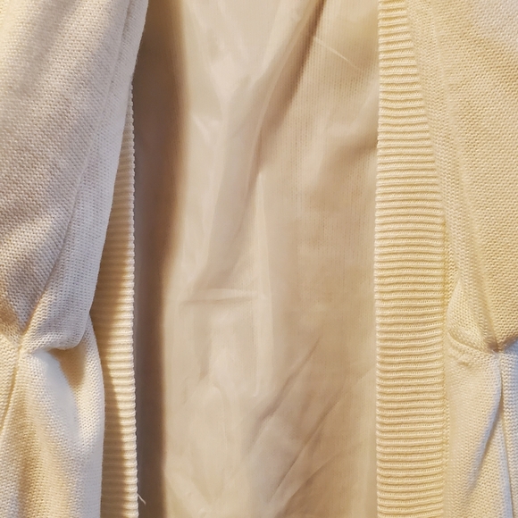 Vintage Oversized Cream Pearl Embellished Sweater - Picture 3 of 8